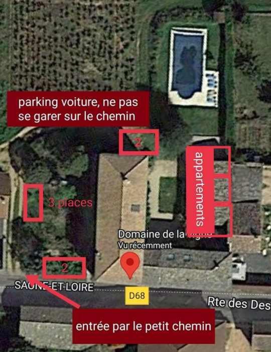 Au Coeur Des Vignes Chenas Du Beaujolais Apartment La Chapelle-de-Guinchay ภายนอก รูปภาพ